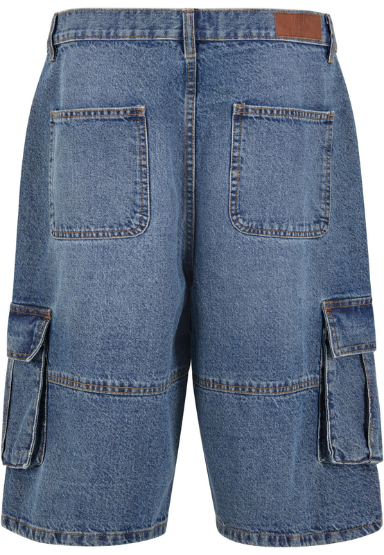 Short  de Urban Classics - Relaxed Denim Cargo Shorts - 30 à 34 - pour Homme - bleu - Urban Classics - View 2