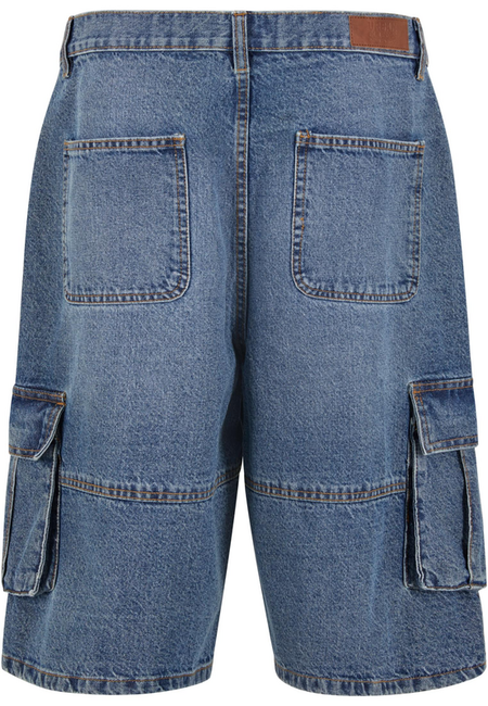 Short  de Urban Classics - Relaxed Denim Cargo Shorts - 30 à 34 - pour Homme - bleu - Urban Classics - View 2
