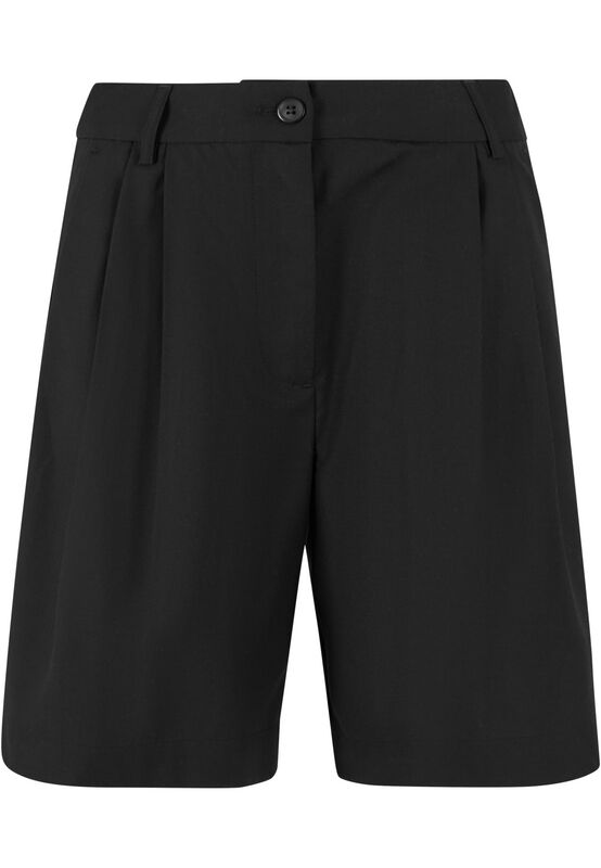 Short  de Urban Classics - Short Bermuda Plissé - 27 à 30 - pour Femme - noir - Urban Classics