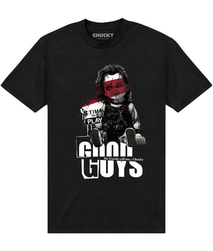T-Shirt Manches courtes  de Chucky - Child's Play - Good Guys - M à XL - pour Homme - noir - Chucky - Child's Play