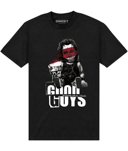 T-Shirt Manches courtes  de Chucky - Child's Play - Good Guys - M à XL - pour Homme - noir - Chucky - Child's Play