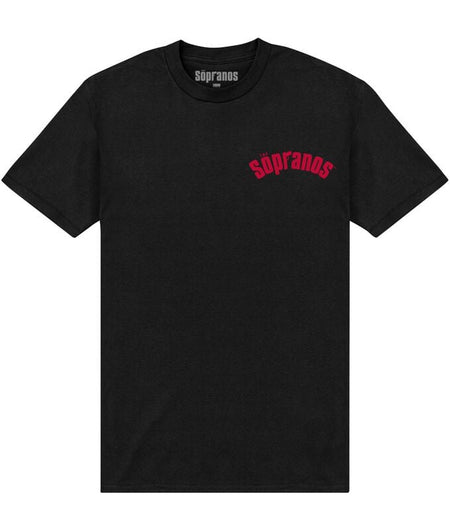 T-Shirt Manches courtes  de The Sopranos - Nuovo Vesuvio - beidseitig bedruckt - S à XXL - pour Homme - noir - The Sopranos