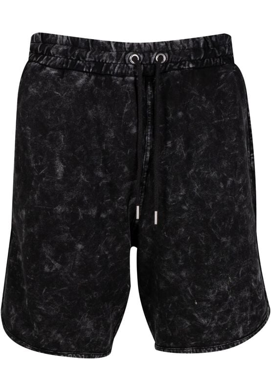 Short  de Urban Classics - Washed Piped Shorts - S à L - pour Homme - noir - Urban Classics