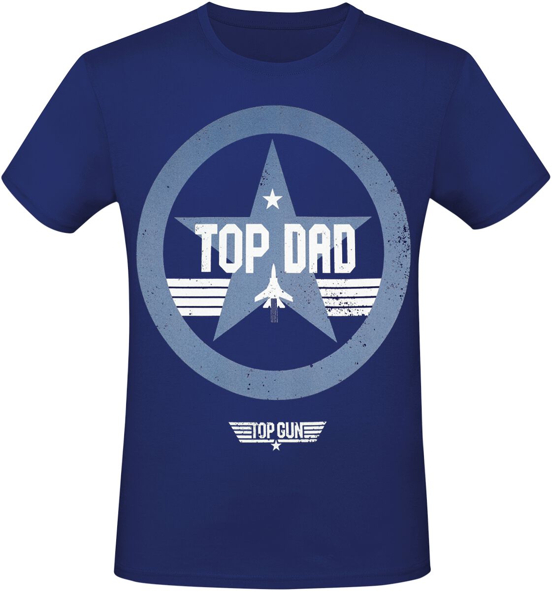 T-Shirt Manches courtes  de Top Gun - Top Dad - S à XXL - pour Homme - bleu - Top Gun