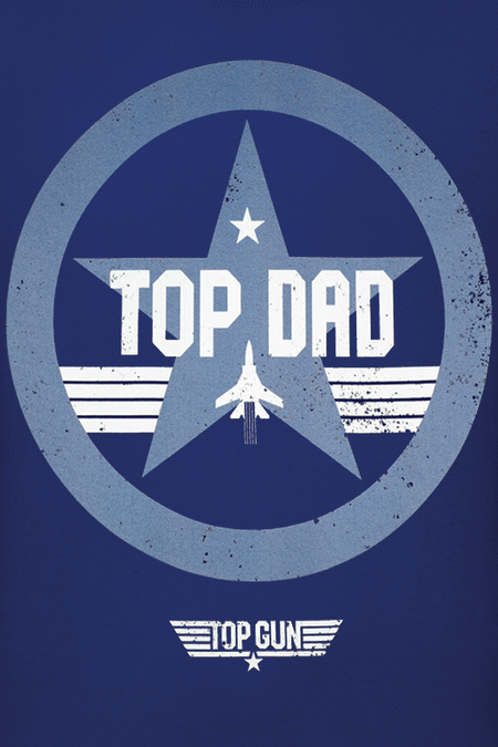 T-Shirt Manches courtes  de Top Gun - Top Dad - S à XXL - pour Homme - bleu - Top Gun - View 2