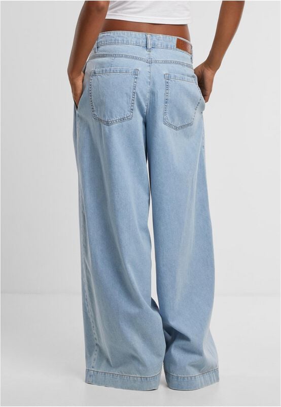 Jean  de Urban Classics - Jean Ample Clair - 27 à 32 - pour Femme - bleu clair - Urban Classics