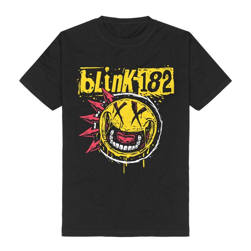 T-Shirt Manches courtes  de Blink-182 - Punk Smile - S à 3XL - pour Homme - noir - Blink-182