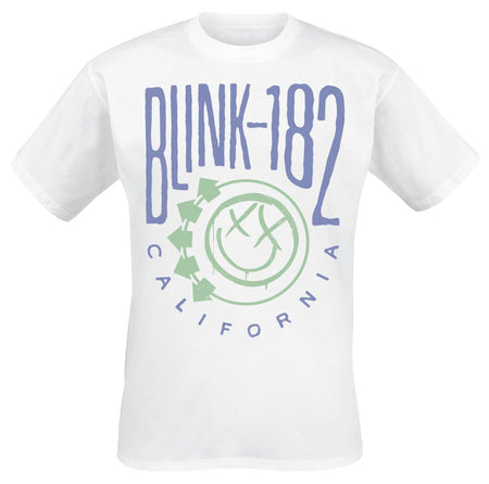T-Shirt Manches courtes  de Blink-182 - Cali Smile - S à 3XL - pour Homme - blanc - Blink-182