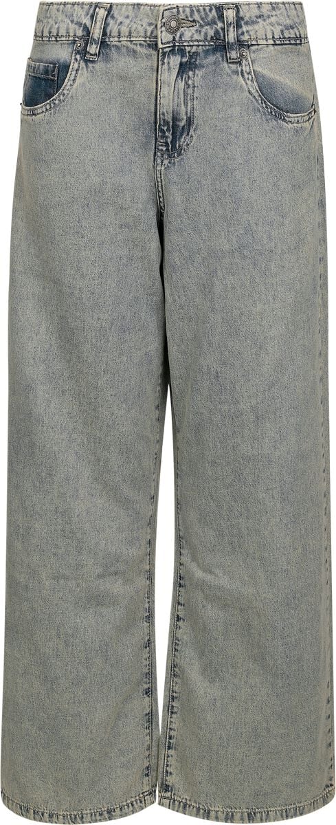 Jean  de Urban Classics - Jean Taille Basse Baggy - 28 à 31 - pour Femme - gris bleu - Urban Classics