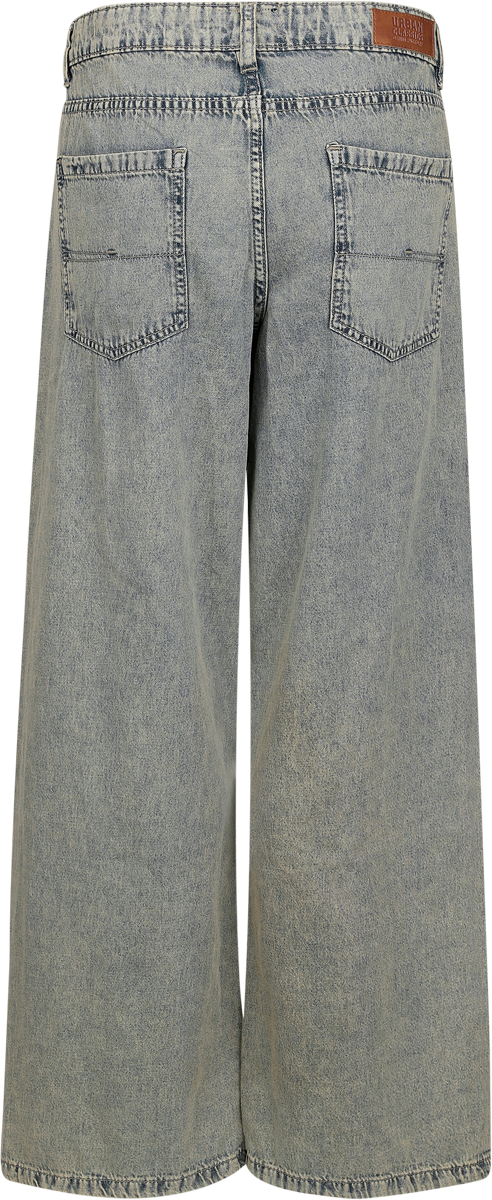 Jean  de Urban Classics - Jean Taille Basse Baggy - 28 à 31 - pour Femme - gris bleu - Urban Classics - View 2