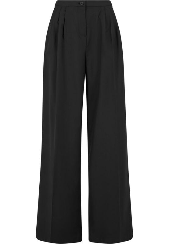 Pantalon en toile  de Urban Classics - Pantalon Ample - 27 à 32 - pour Femme - noir - Urban Classics