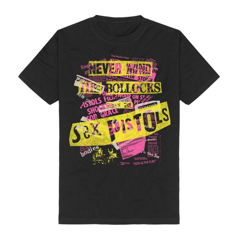 T-Shirt Manches courtes  de Sex Pistols - Never Mind The Copy - S à 3XL - pour Homme - noir - Sex Pistols