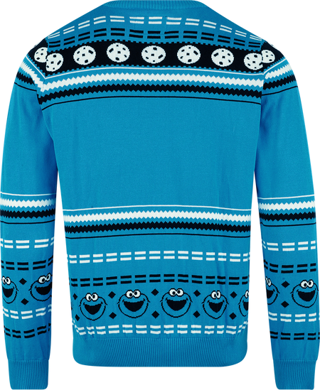 Pull de Noël  de Sesame Street - Macaron Le Glouton - S à XXL - pour Homme - multicolore - Sesame Street - View 2