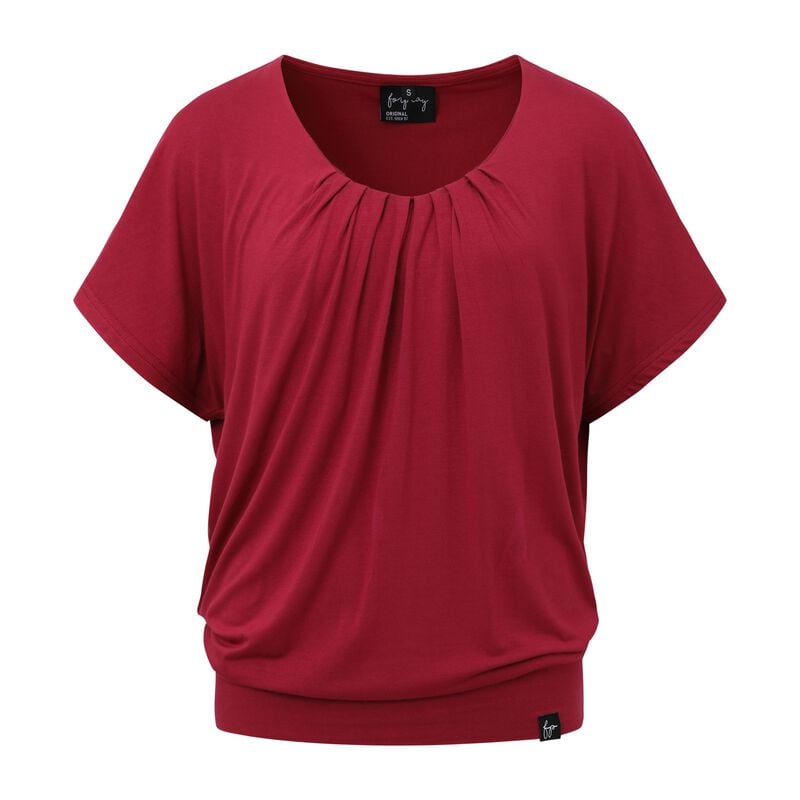 T-Shirt Manches courtes  de Forplay - Beth - S à XXL - pour Femme - bordeaux - Forplay