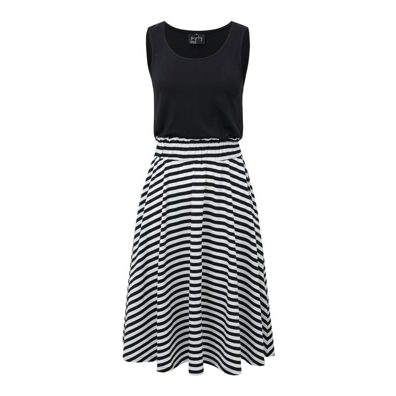 Robe mi-longue  de Forplay - MAY - S à XXL - pour Femme - noir/blanc - Forplay