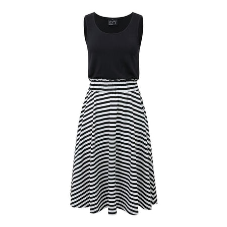 Robe mi-longue  de Forplay - MAY - S à XXL - pour Femme - noir/blanc - Forplay