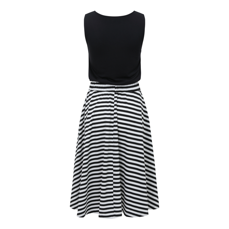 Robe mi-longue  de Forplay - MAY - S à XXL - pour Femme - noir/blanc - Forplay - View 2