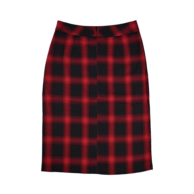 Jupe mi-longue  de Forplay - Farina - S à XL - pour Femme - rouge/noir - Forplay - View 2