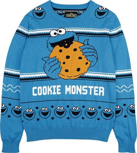 Sweat-Shirt  de Sesame Street - Enfants - Cookie Monster - 128 à 164 - pour filles & garçonse - multicolore - Sesame Street