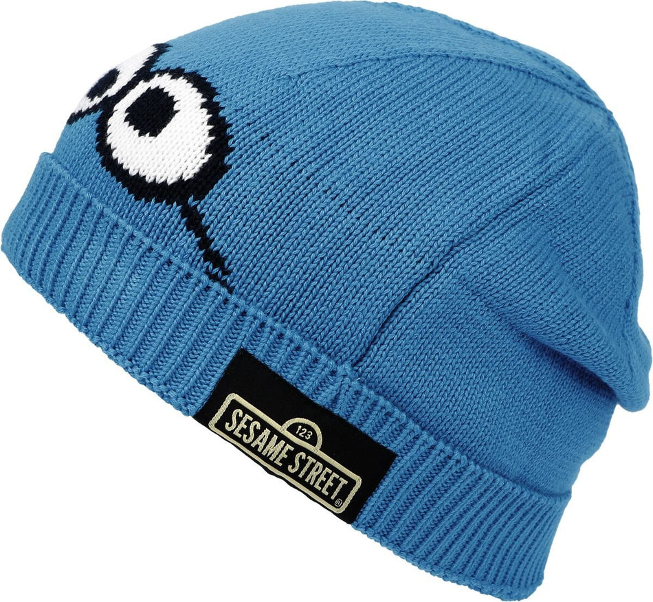 Bonnet  de Sesame Street - Macaron Le Glouton - pour Unisexe - bleu - Sesame Street