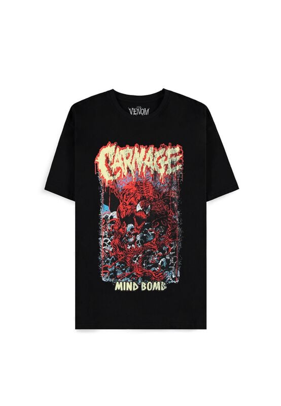 T-Shirt Manches courtes Disney de Venom (Marvel) - Carnage - Mind Bomb - XL à XXL - pour Homme - noir - Venom (Marvel)