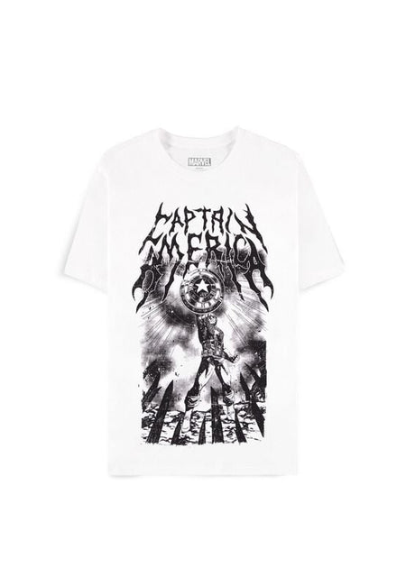 T-Shirt Manches courtes Disney de Captain America - Glory - S à XXL - pour Homme - blanc - Captain America