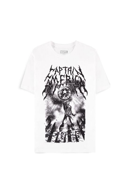 T-Shirt Manches courtes Disney de Captain America - Glory - S à XXL - pour Homme - blanc - Captain America