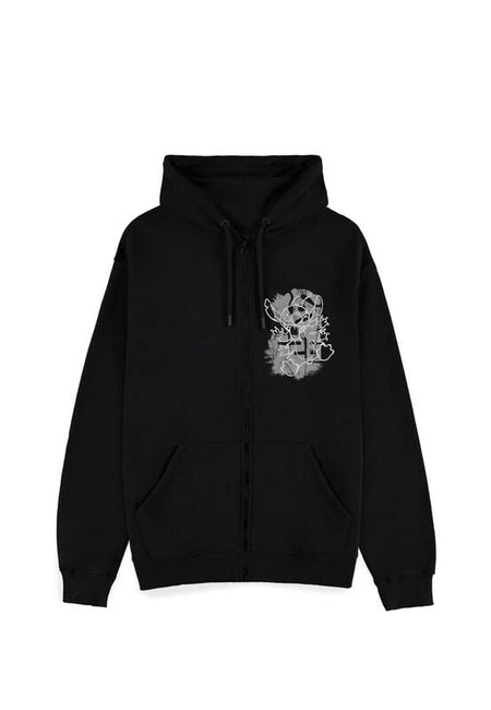 Sweat-shirt zippé à capuche Disney de Lilo & Stitch - Stitch - Metal Graphic - S à XL - pour Homme - noir - Lilo & Stitch