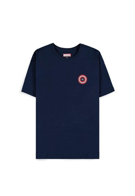 T-Shirt Manches courtes Disney de Captain America - Brave New World - Captain America - Wings - S à XXL - pour Homme - marine - Captain America