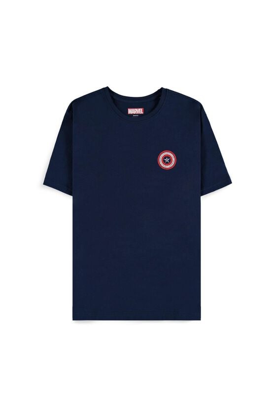 T-Shirt Manches courtes Disney de Captain America - Brave New World - Captain America - Wings - S à XXL - pour Homme - marine - Captain America