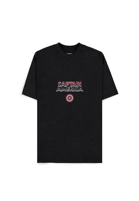 T-Shirt Manches courtes Disney de Captain America - Brave New World - Three Heroes - S à XXL - pour Homme - noir - Captain America