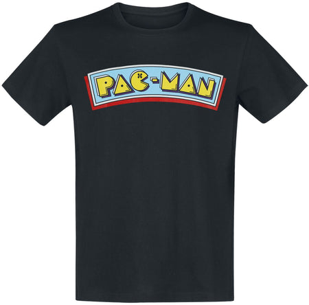 T-Shirt Manches courtes Gaming de Pac-Man - Logo - S à XXL - pour Homme - noir - Pac-Man