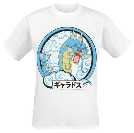 T-Shirt Manches courtes Gaming de Pokémon - Léviator - S à XXL - pour Homme - blanc - Pokémon