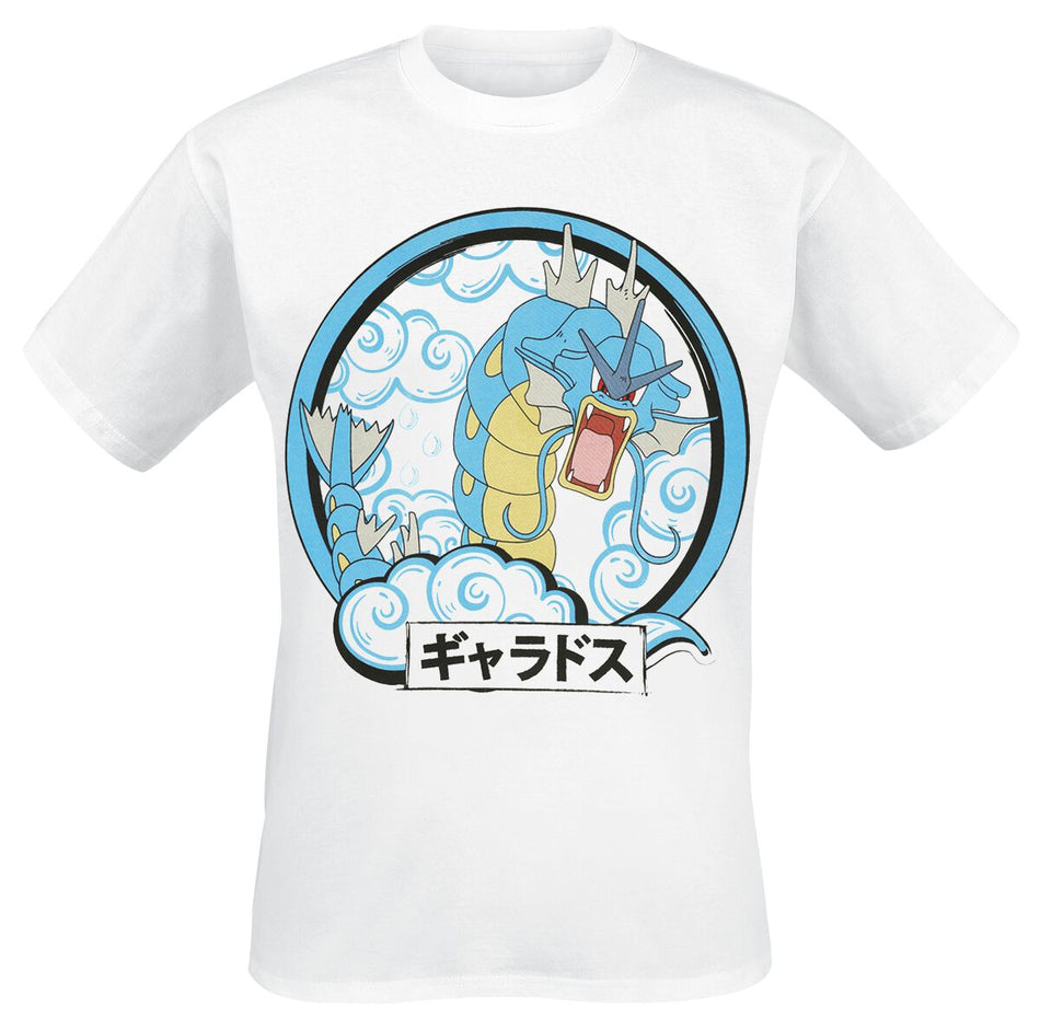 T-Shirt Manches courtes Gaming de Pokémon - Léviator - S à XXL - pour Homme - blanc - Pokémon
