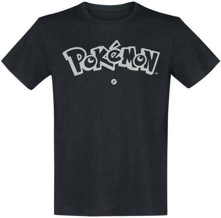 T-Shirt Manches courtes Gaming de Pokémon - Logo - S à L - pour Homme - noir - Pokémon