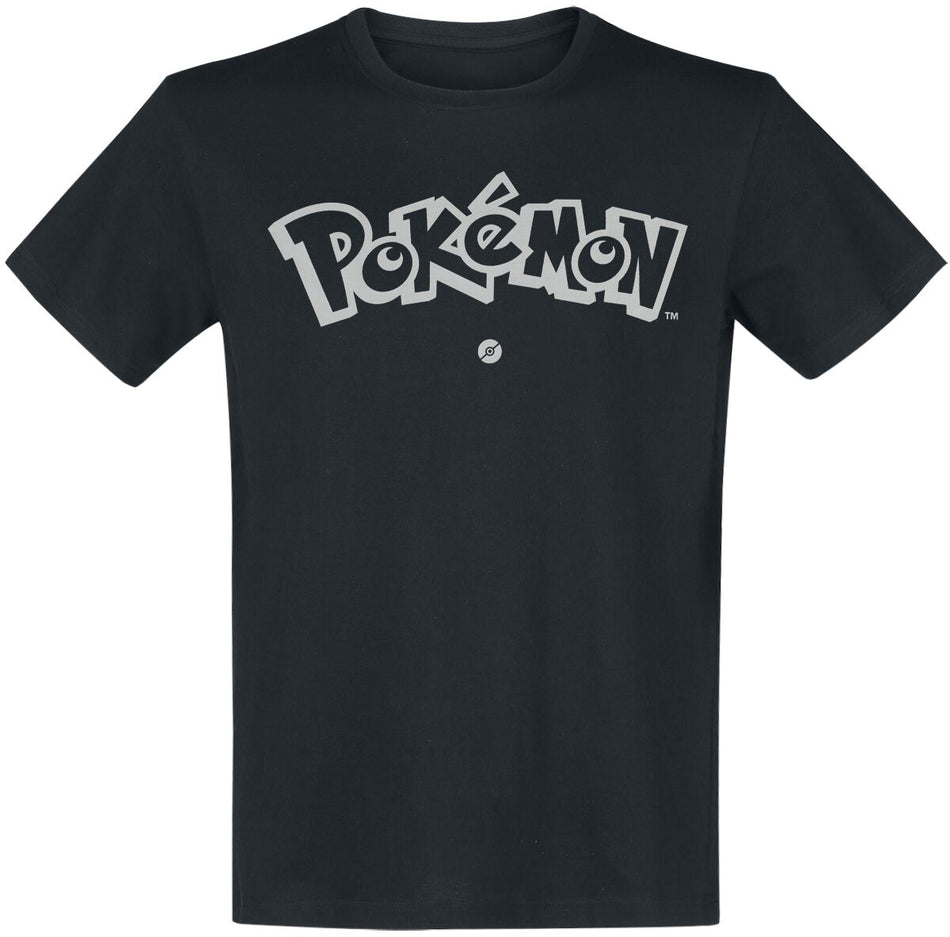 T-Shirt Manches courtes Gaming de Pokémon - Logo - S à L - pour Homme - noir - Pokémon