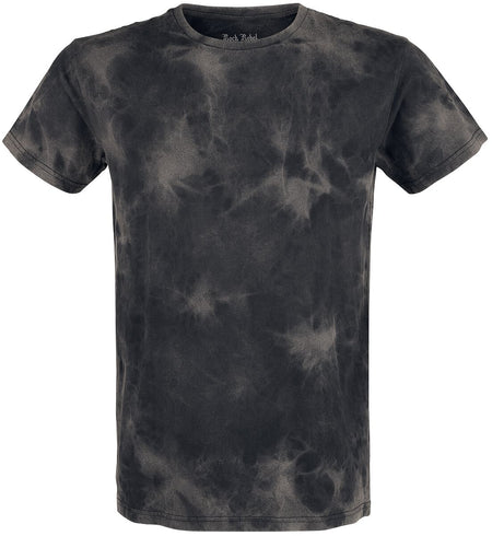 T-Shirt Manches courtes  de Black Premium by EMP - T-Shirt Délavé Batik - L à XL - pour Homme - gris/marron - Black Premium by EMP