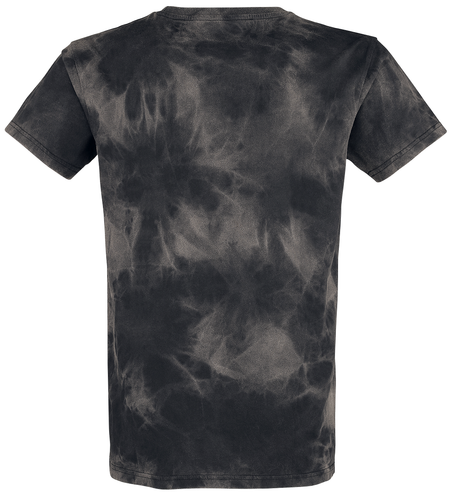 T-Shirt Manches courtes  de Black Premium by EMP - T-Shirt Délavé Batik - L à XL - pour Homme - gris/marron - Black Premium by EMP - View 2