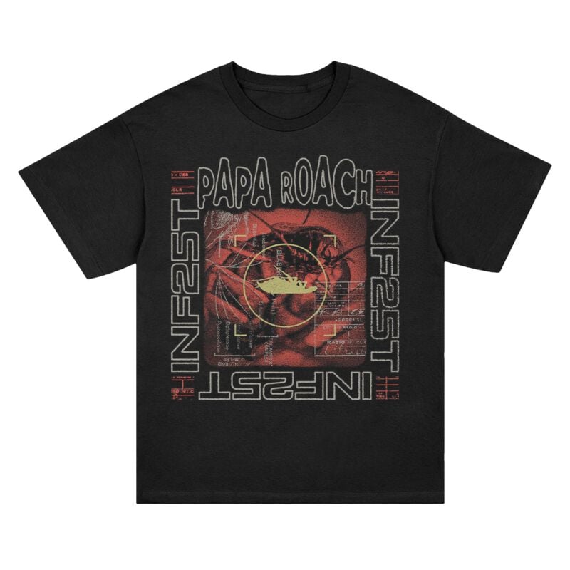 T-Shirt Manches courtes  de Papa Roach - Lab - S à L - pour Homme - noir - Papa Roach