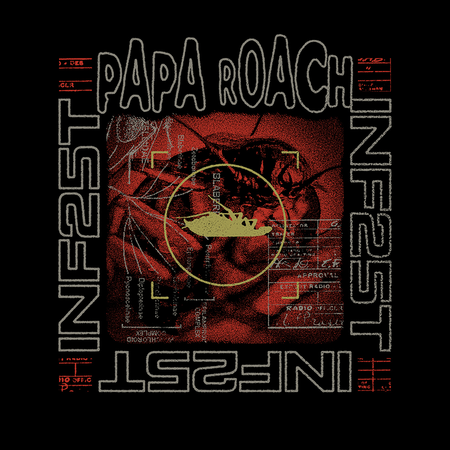 T-Shirt Manches courtes  de Papa Roach - Lab - S à L - pour Homme - noir - Papa Roach - View 2
