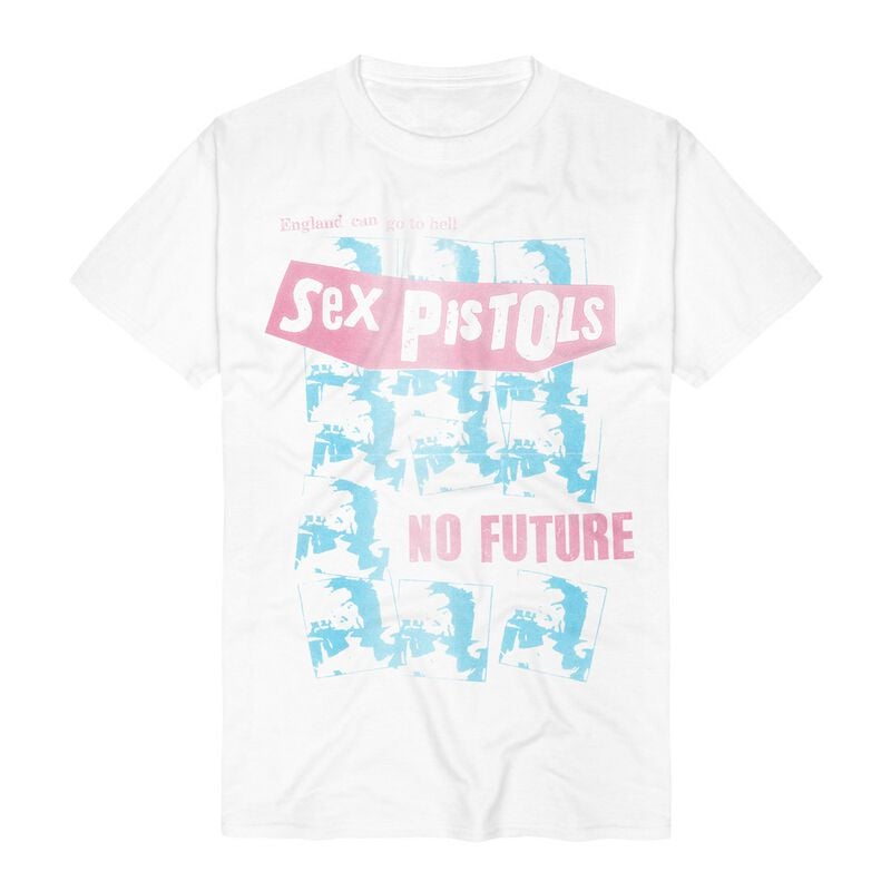 T-Shirt Manches courtes  de Sex Pistols - No Future - S à 3XL - pour Homme - blanc - Sex Pistols