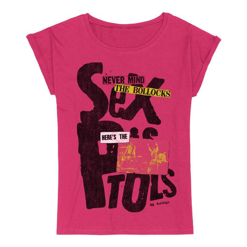 T-Shirt Manches courtes  de Sex Pistols - Never Mind The Bollocks - S à XXL - pour Femme - rose - Sex Pistols