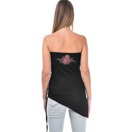 Top  de Outer Vision - Vibora - S à XXL - pour Femme - noir - Outer Vision - View 2