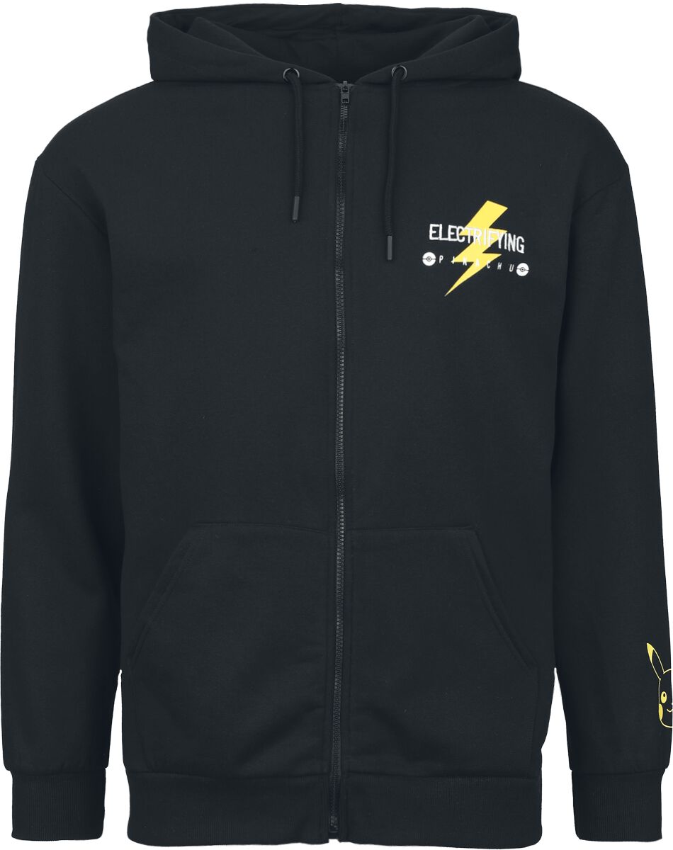 Sweat-shirt zippé à capuche Gaming de Pokémon - S à XXL - pour Homme - noir - Pokémon
