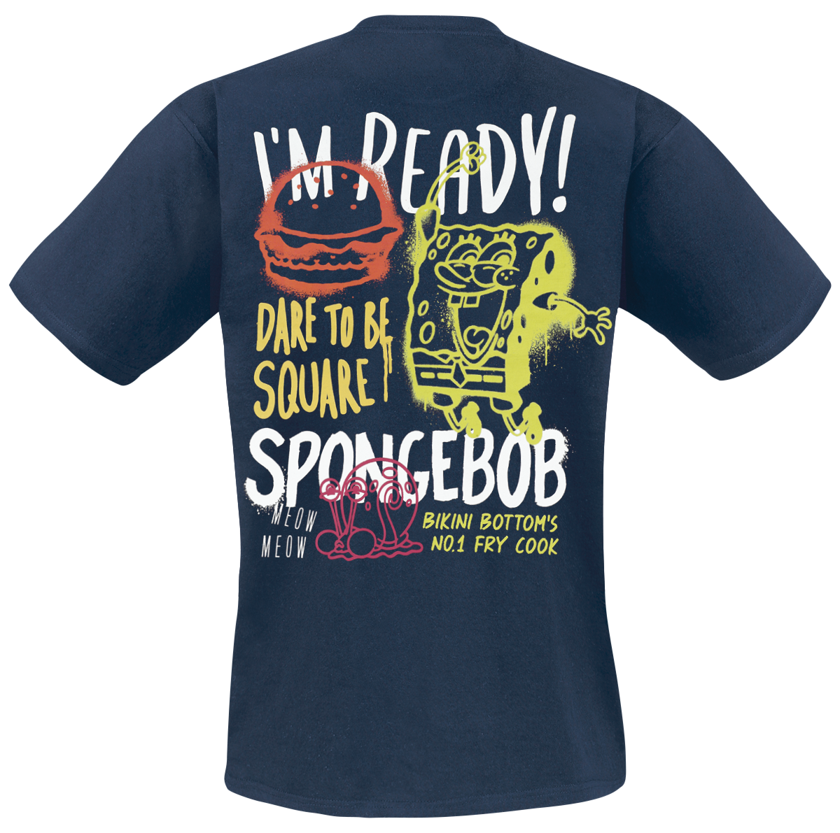 T-Shirt Manches courtes  de Bob L'Éponge - I´m Ready! - S à 3XL - pour Homme - bleu - Bob L'Éponge - View 2