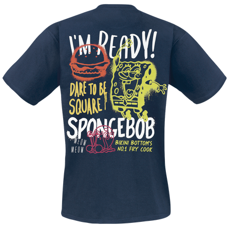 T-Shirt Manches courtes  de Bob L'Éponge - I´m Ready! - S à 3XL - pour Homme - bleu - Bob L'Éponge - View 2