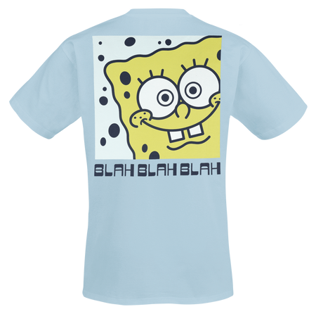 T-Shirt Manches courtes  de Bob L'Éponge - Blah Blah Blah - S à 3XL - pour Homme - bleu clair - Bob L'Éponge - View 2