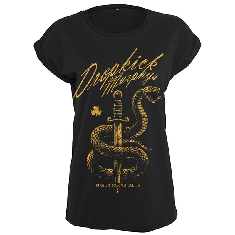 T-Shirt Manches courtes  de Dropkick Murphys - Serpent & Dagger - S à XL - pour Femme - noir - Dropkick Murphys