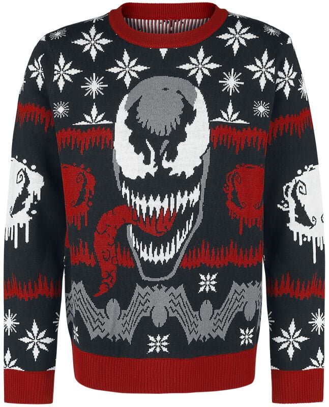 Pull de Noël  de Venom (Marvel) - Tête - S à XXL - pour Homme - multicolore - Venom (Marvel)