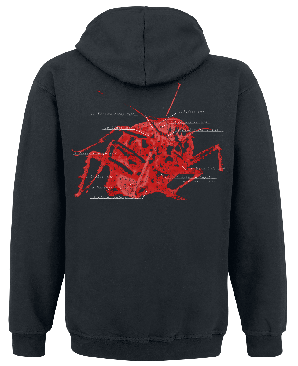 Sweat-shirt à capuche  de Papa Roach - Logo Blur - M à L - pour Homme - noir - Papa Roach - View 2